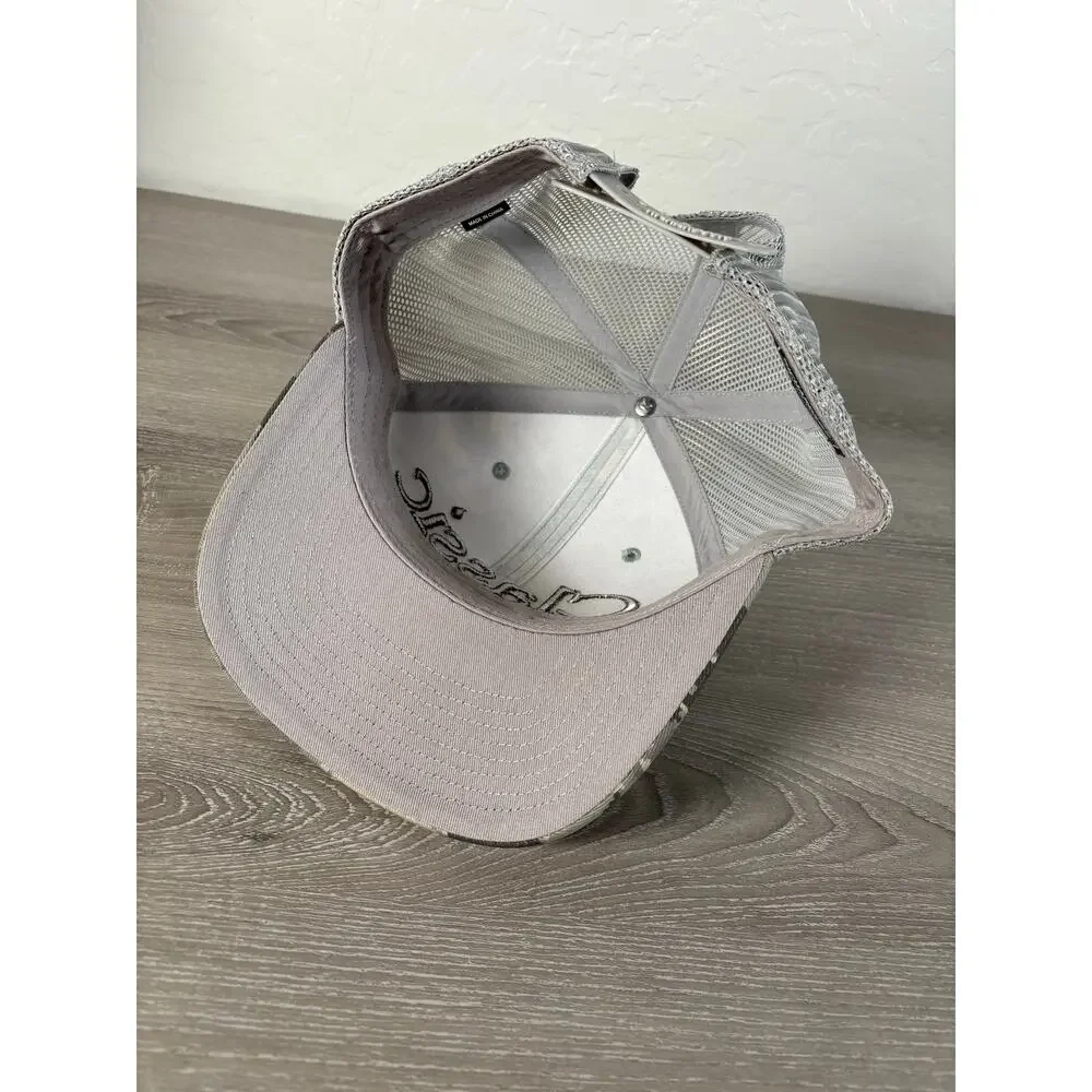 Classic Rope White Gray Camo Snapback‎ Trucker Hat- OSFA- NWT
